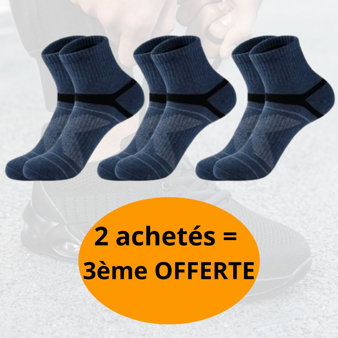 SOCKS-CONFORT™ - Chaussettes absorbantes et respirantes